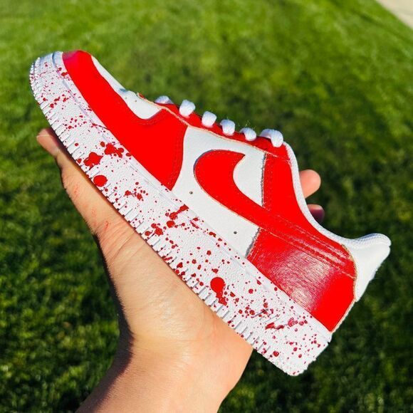 NIKE AIR Force 1 Unisex Women's Men's Color Contrast Custom Sneakers NWB - Picture 2 of 3